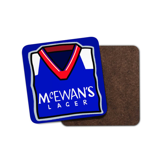 Rangers 1992 Home Shirt Coaster