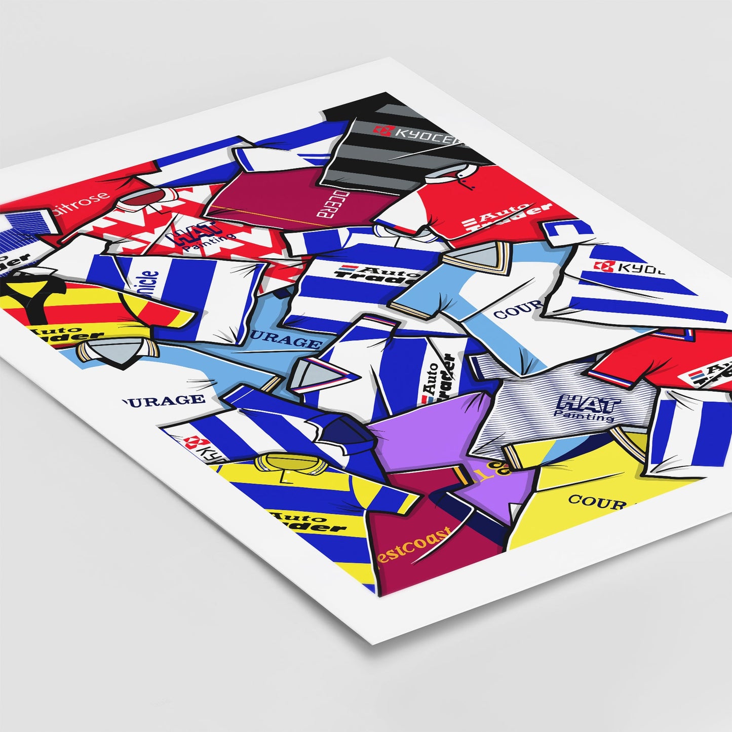 Reading Shirts Mash Up Print