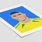 Ronaldo Portrait Print