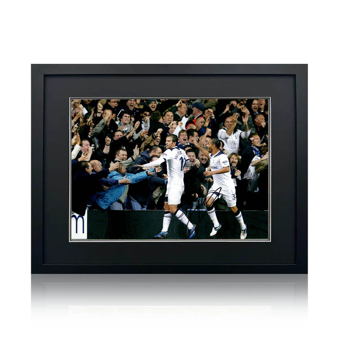 Rafael van der Vaart Signed Tottenham Hotspur Image Deluxe Mount Frame