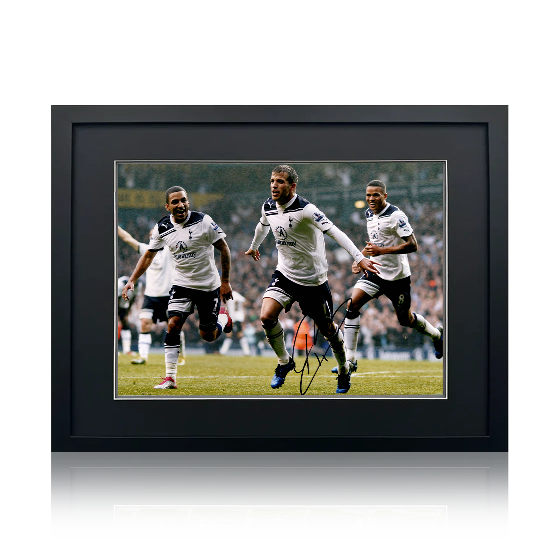 Rafael van der Vaart Signed Tottenham Hotspur Image Deluxe Mount Frame