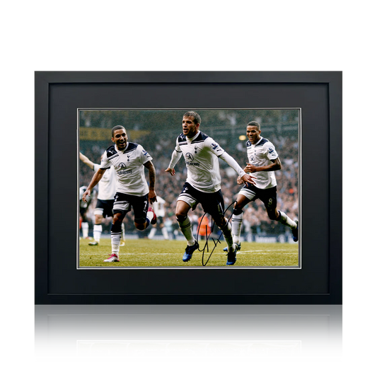 Rafael van der Vaart Signed Tottenham Hotspur Image Deluxe Mount Frame
