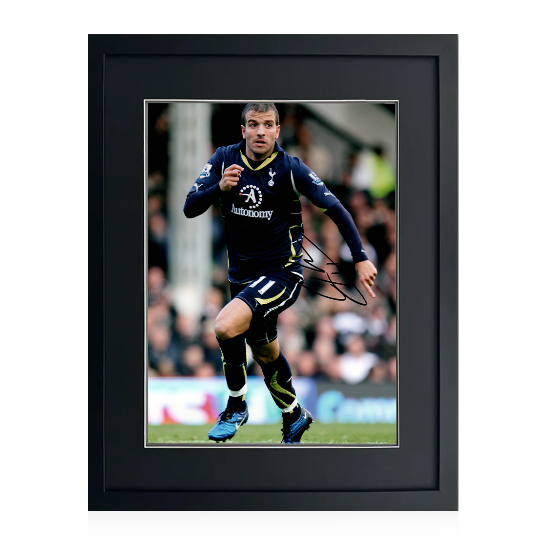 Rafael van der Vaart Signed Tottenham Hotspur Image Deluxe Mount Frame