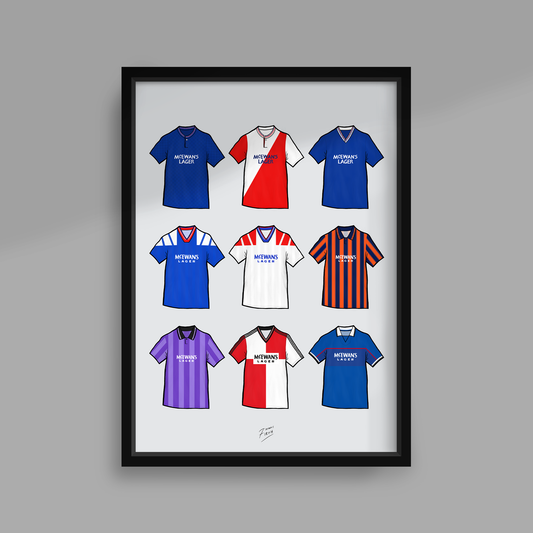 Rangers Retro Shirts Print