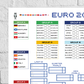 Retro Euro 2024 Wall Chart