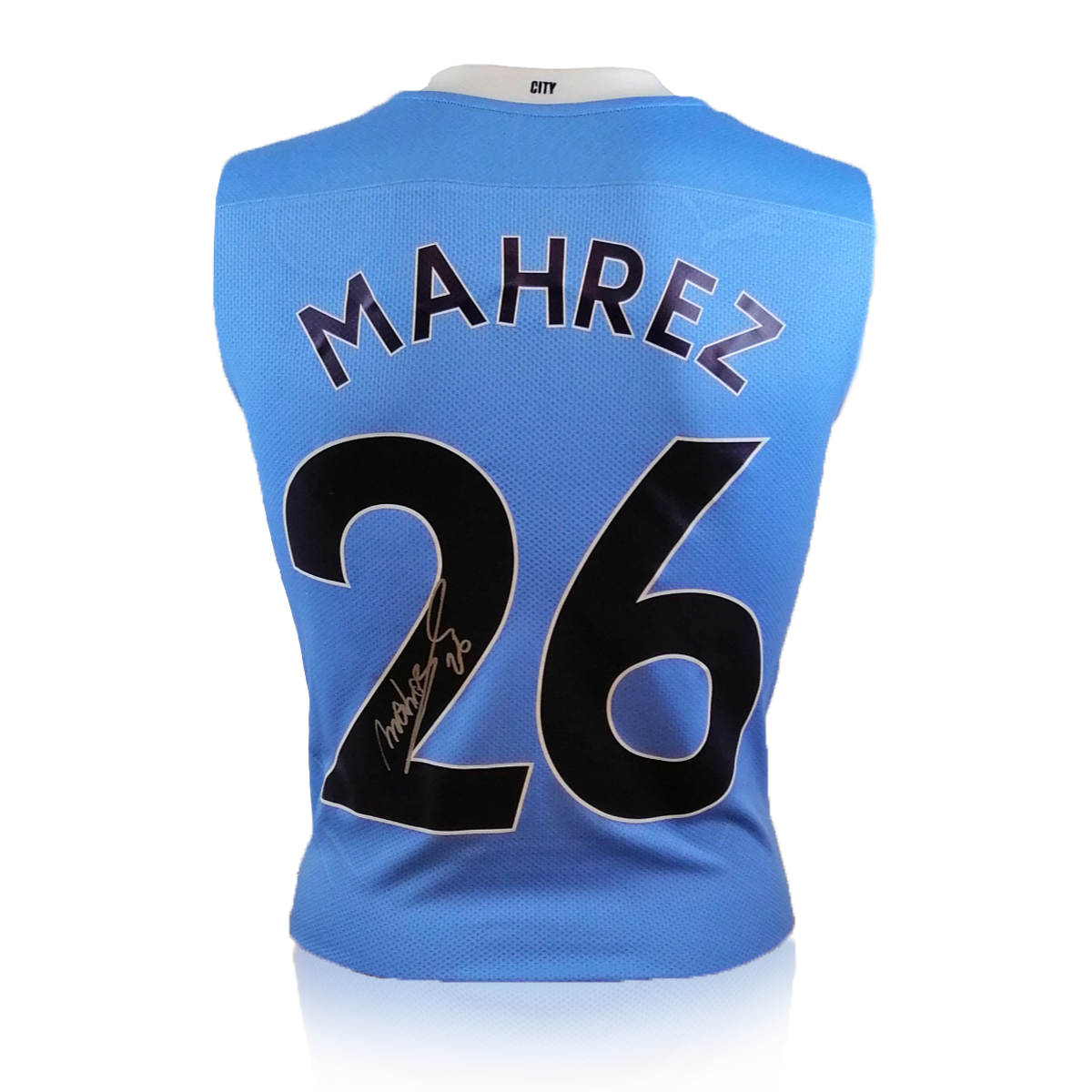 Riyad Mahrez Front Signed Manchester City 20/21 Shirt