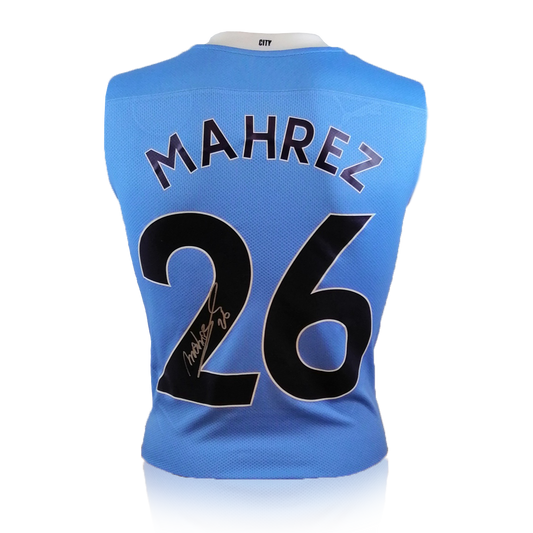 Riyad Mahrez Front Signed Manchester City 20/21 Shirt