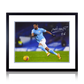 Riyad Mahrez Signed Manchester City Deluxe Mount Display