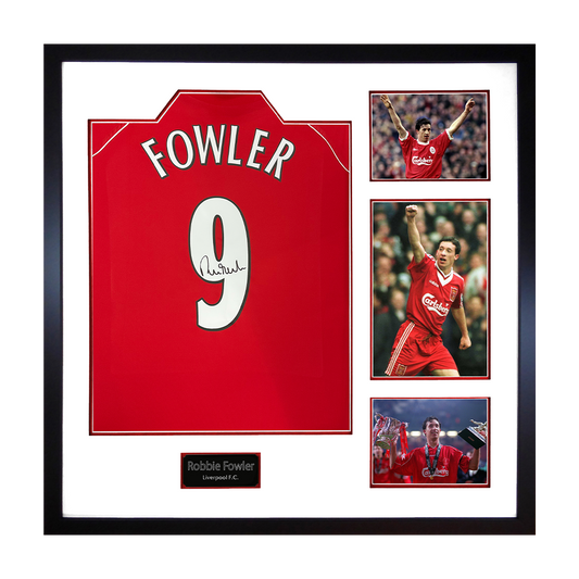 Robbie Fowler Signed Liverpool Shirt Elite Frame