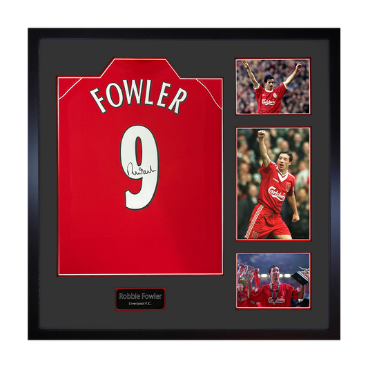 Robbie Fowler Signed Liverpool Shirt Elite Frame