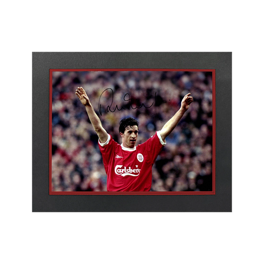 Robbie Fowler Signed Liverpool 16x12 Image Deluxe Mount