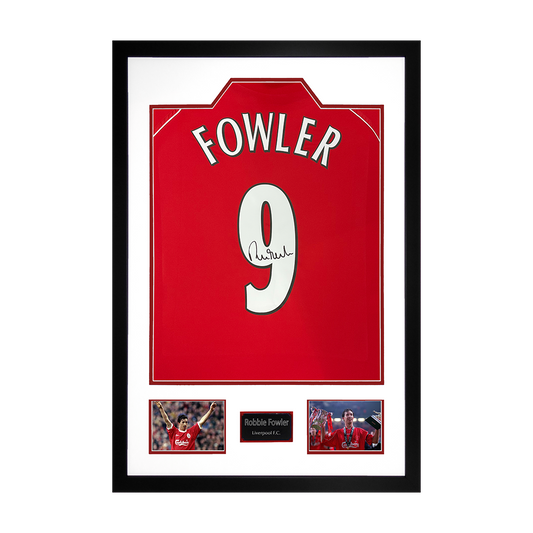 Robbie Fowler Signed Liverpool Shirt Premium Frame