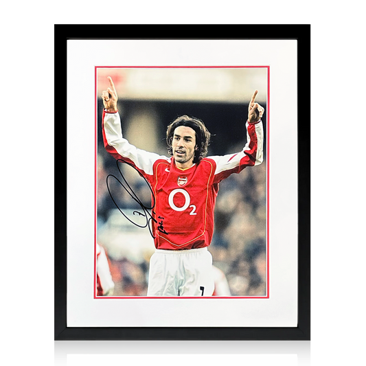 Robert Pires Signed Arsenal Image Compact Frame