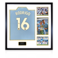 Rodri Signed Manchester City 23/24 Premier League Champions Shirt Elite Frame