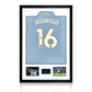 Rodri Signed 23/24 Manchester City Shirt Premium Frame