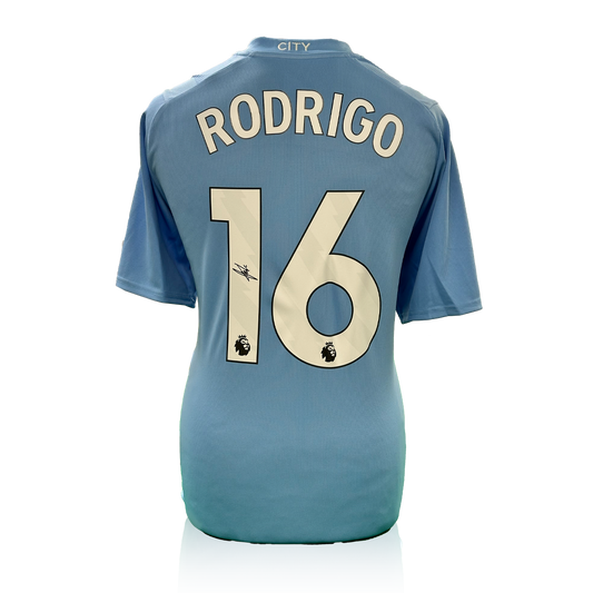 Rodri Signed 23/24 Manchester City Shirt