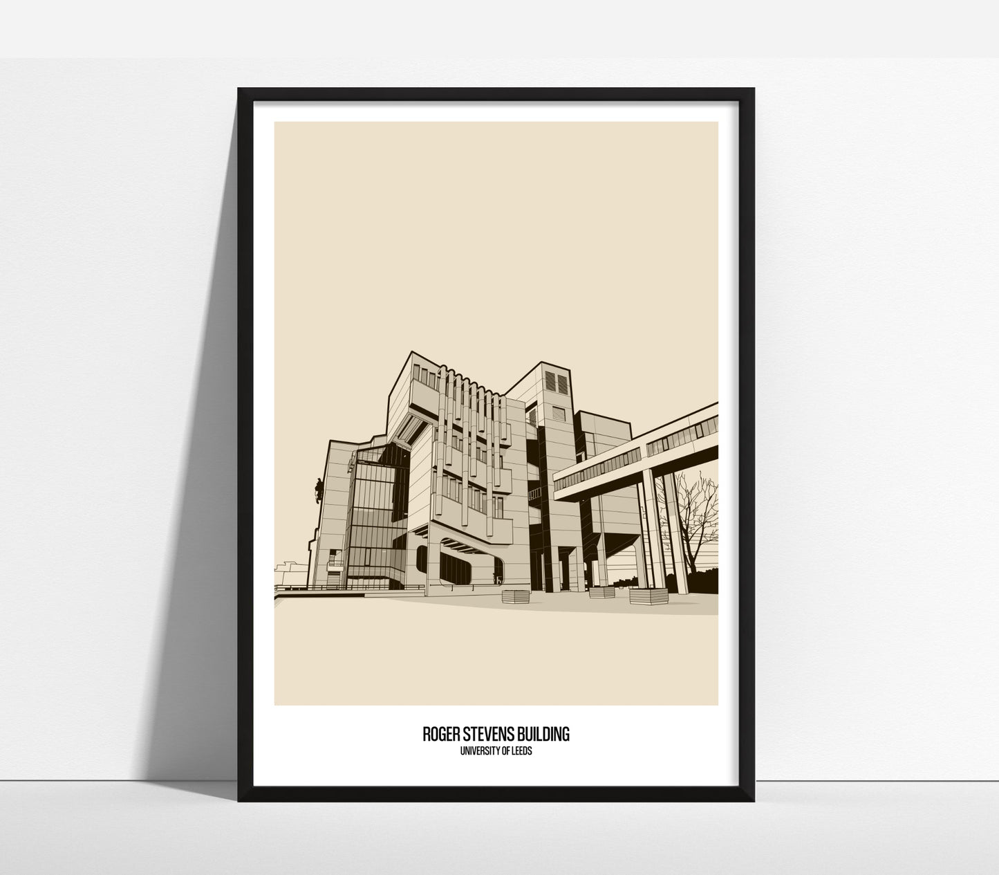 Roger Stevens Building Art Print, University of Leeds