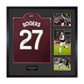 Morgan Rogers Signed Aston Villa Shirt Elite Frame