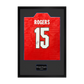 Morgan Rogers Signed England Away Shirt Premium Frame