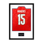 Morgan Rogers Signed England Away Shirt Premium Frame