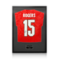 Morgan Rogers Signed England Away Shirt Standard Frame