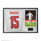 Morgan Rogers Signed England Home Shirt Standard Frame