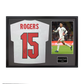 Morgan Rogers Signed England Home Shirt Standard Frame