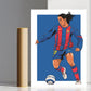 Ronaldinho Barcelona A3 Print