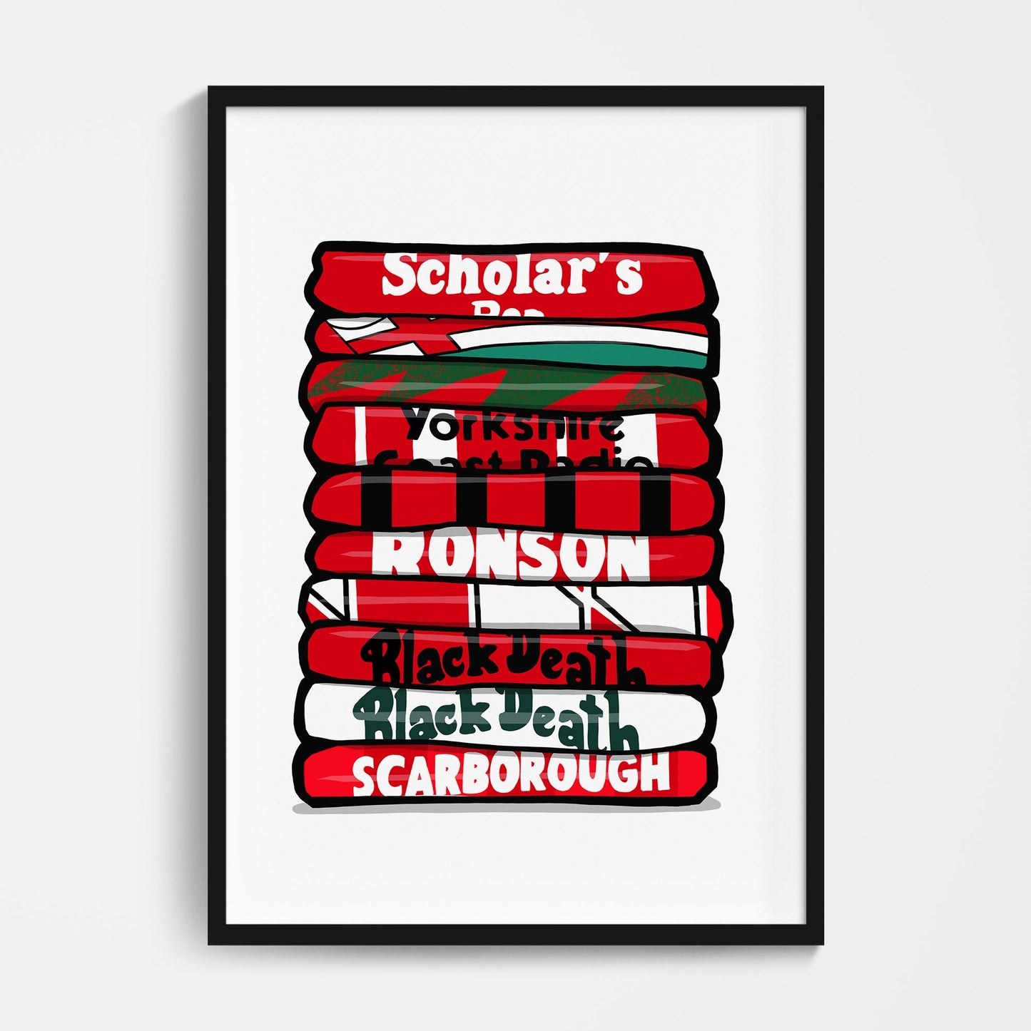 Scarborough Football Shirt Stack Print