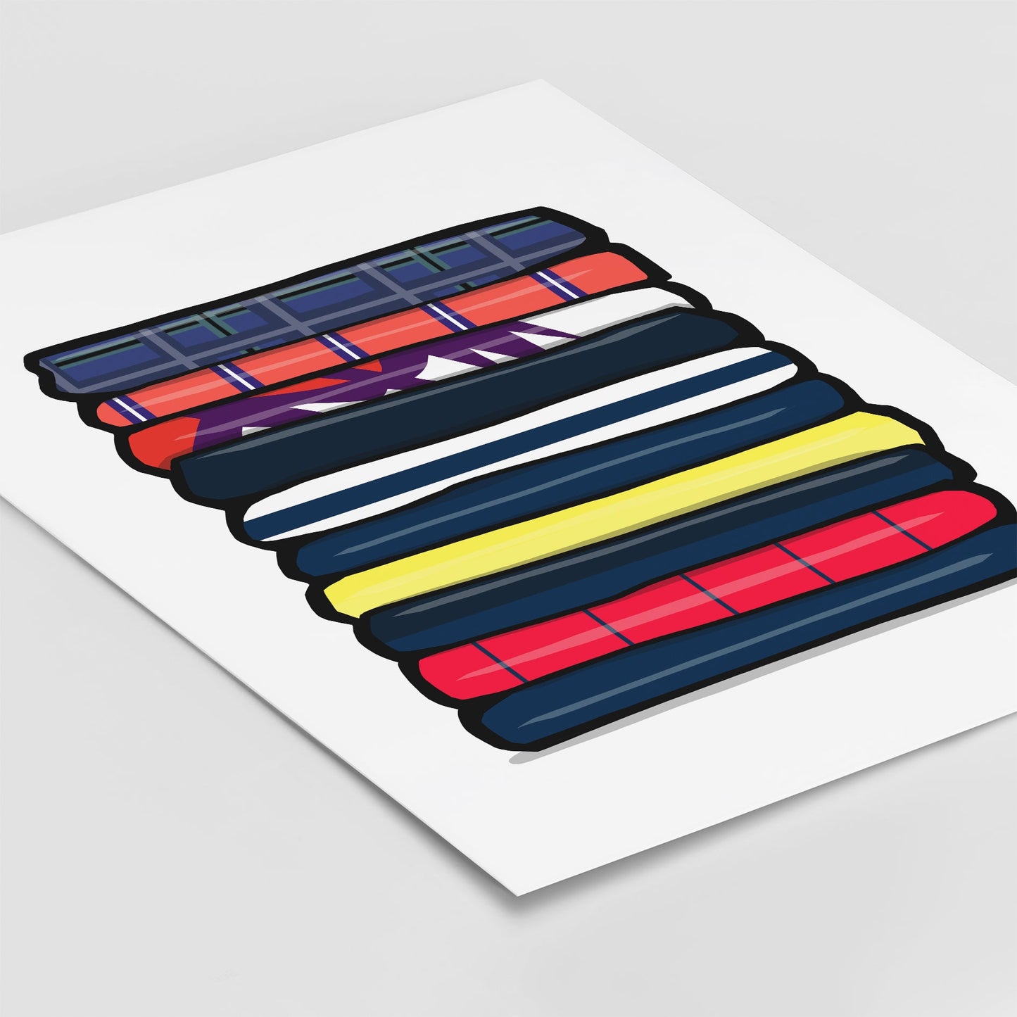 Scotland Shirt Stack Print