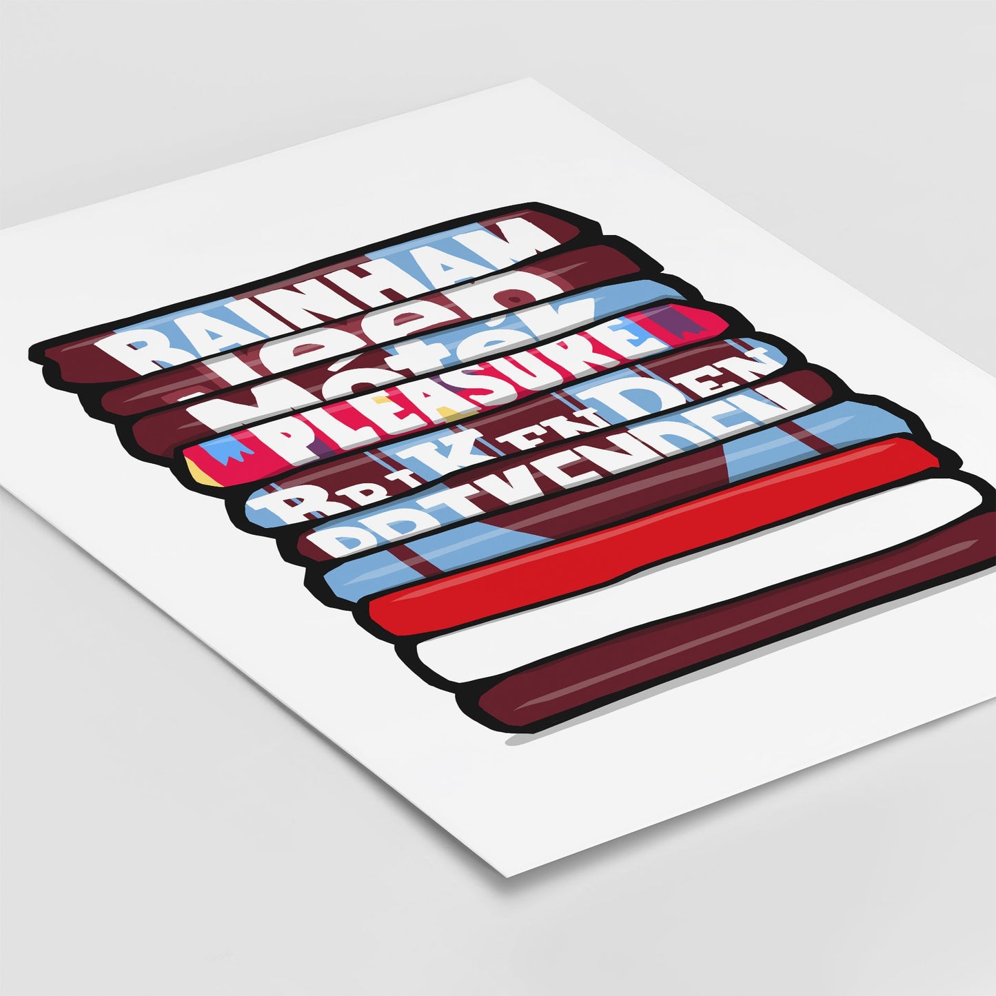 Scunthorpe Shirt Stack Print