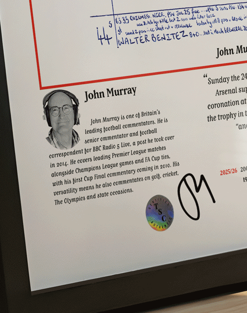 FOOTBALL Arsenal Premier League Champions. Crystal Palace v Arsenal, Selhurst Park 24 May, 2026. John Murray.
