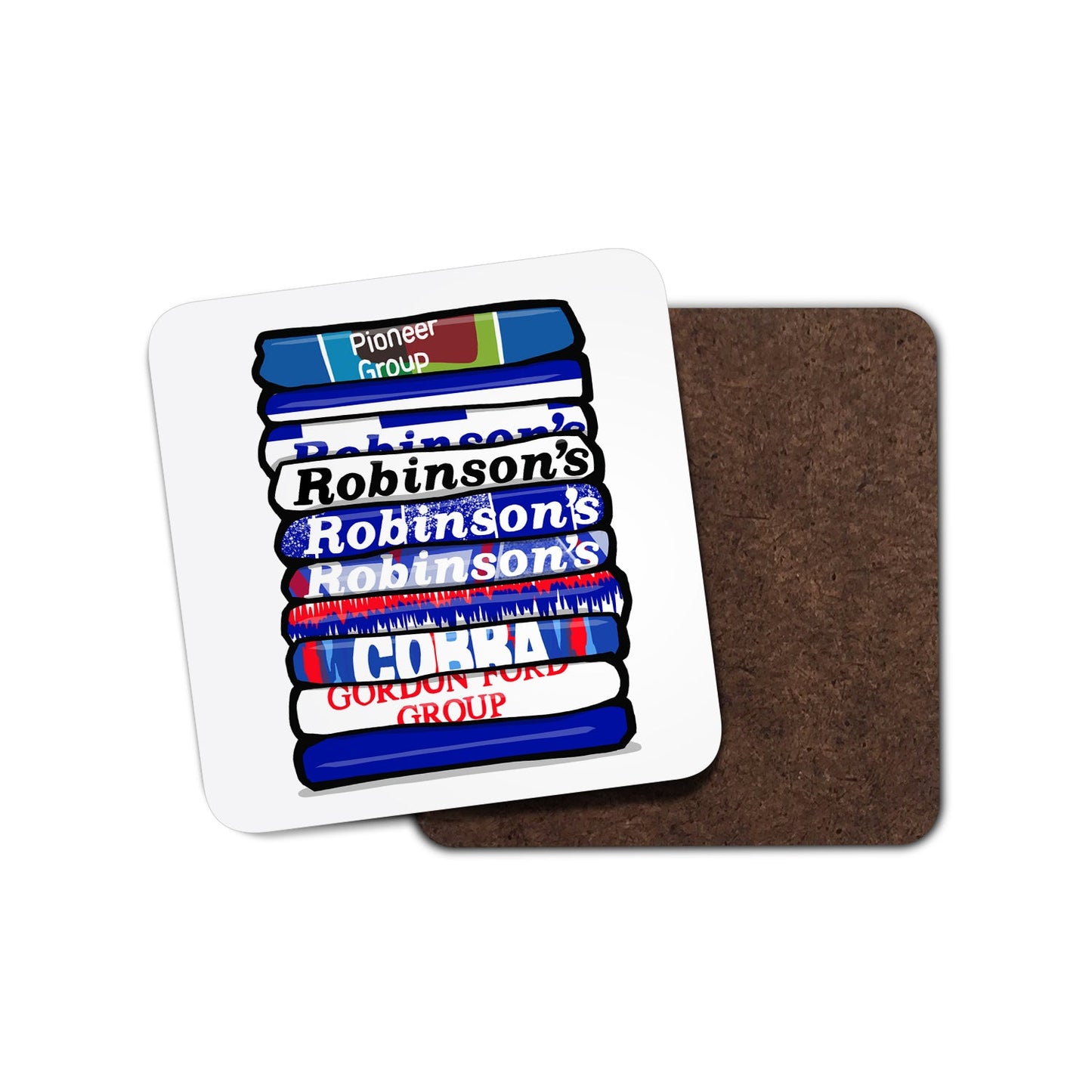 Stockport Shirt Stack Coaster