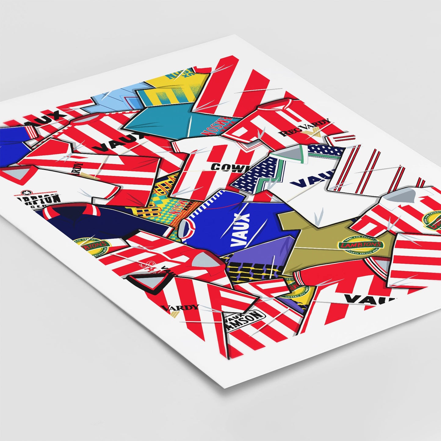 Sunderland Shirts Mash Up Print