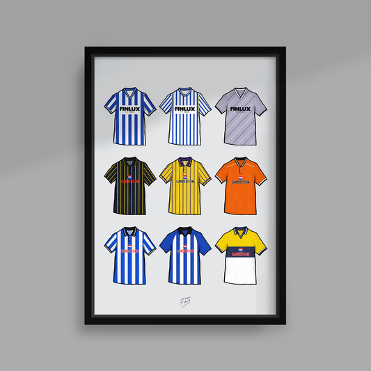 Sheffield Wednesday Retro Shirts Print