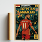 Mo Salah Comic Book Style A3 Print