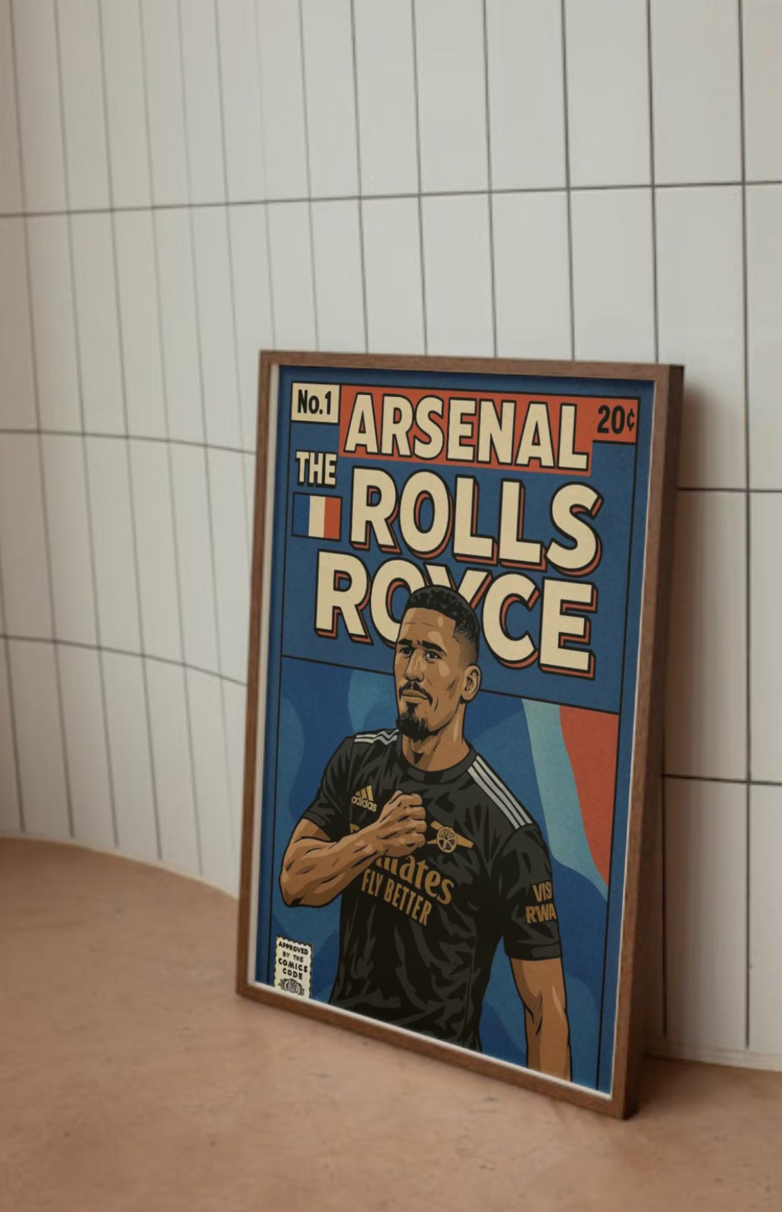 William Saliba Comic Book Style A3 Print