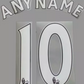Any name Premier League Football Shirt 2013-17 nameset PLAYER size plastic WHITE