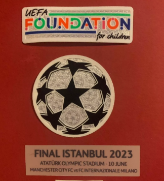 Champions League Final Match Detail 2023 Football Shirt Patch Manchester City UK  for Football Shirt