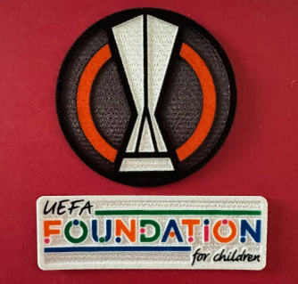 2021-2024 Europa League patch player size Iron On Foundation patch UK STOCK  for Football Shirt