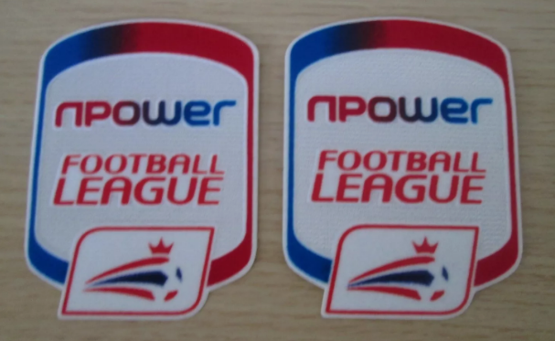 N-Power patch player size iron On Heat Press UK STOCK EFL 2010-2013  for Football Shirt