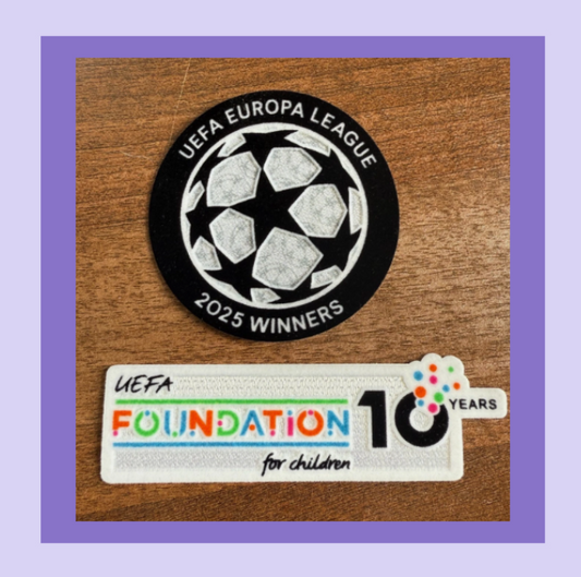 CL Tottenham Europa Winners 2025 Player Size Sleeve Patch Spurs Set