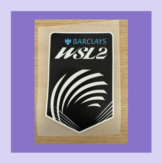 2025-2026 WSL 2 WSL2 Womens Super league player size Iron On Heat UK Patch