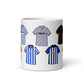 Sheff Wed Retro Shirts Illustrated Handmade Ceramic Football Mug