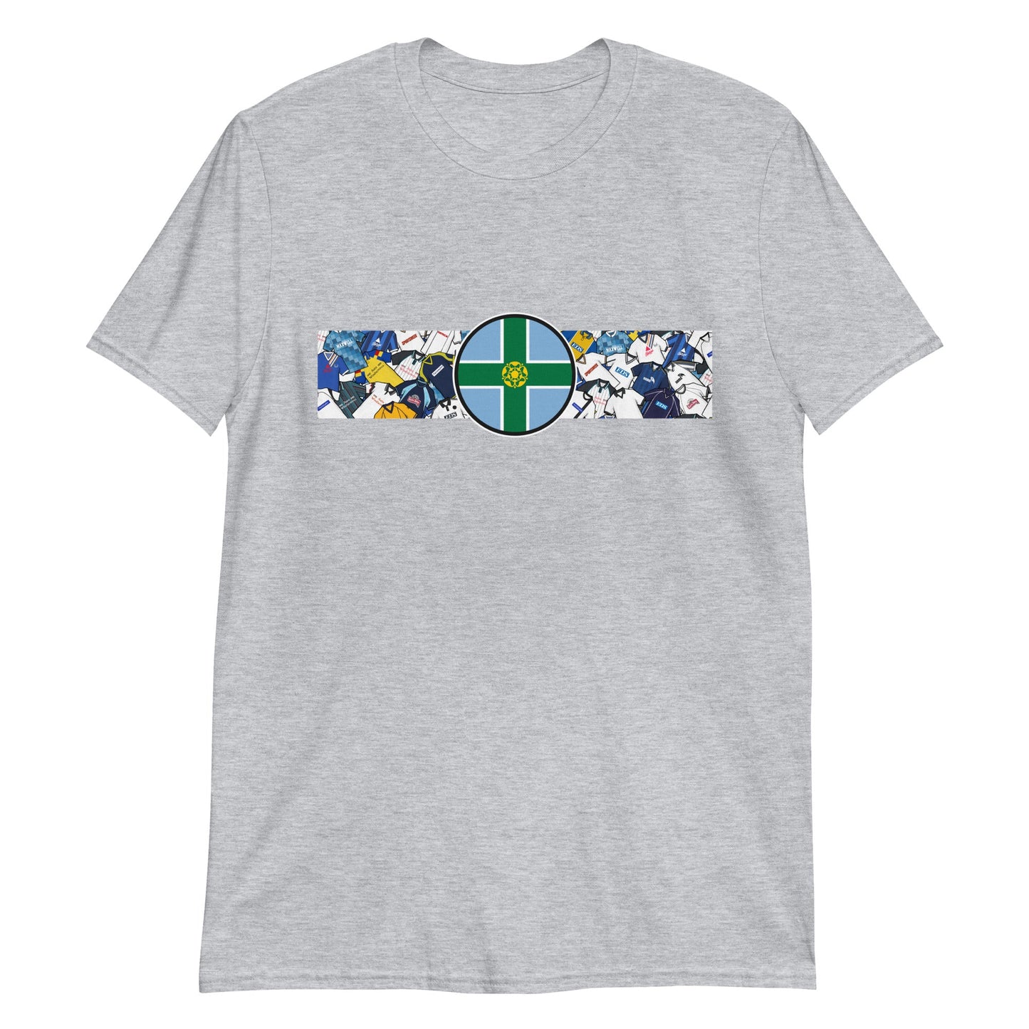 Derbyshire Flag & Derby Football Retro Jerseys Unisex T-Shirt