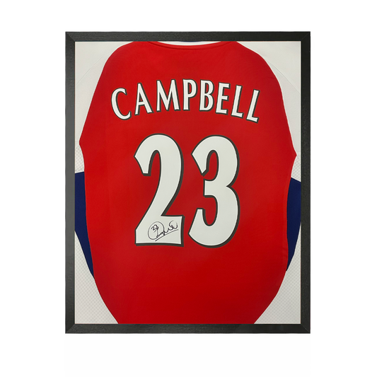 Sol Campbell Signed Arsenal Shirt Compact Frame