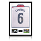 Sol Campbell Signed England Shirt Premium Frame