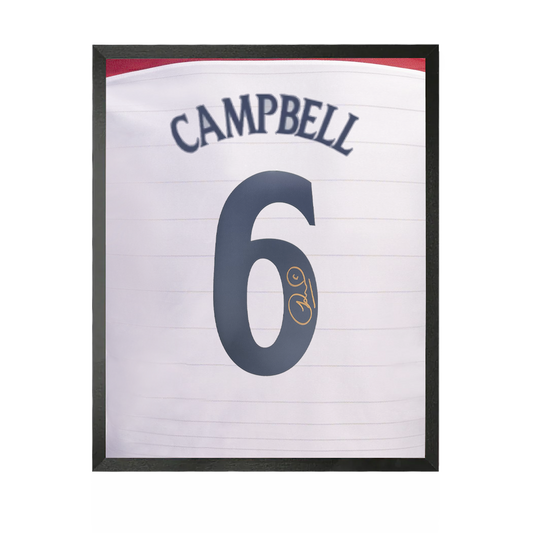 Sol Campbell Signed England Shirt Compact Frame