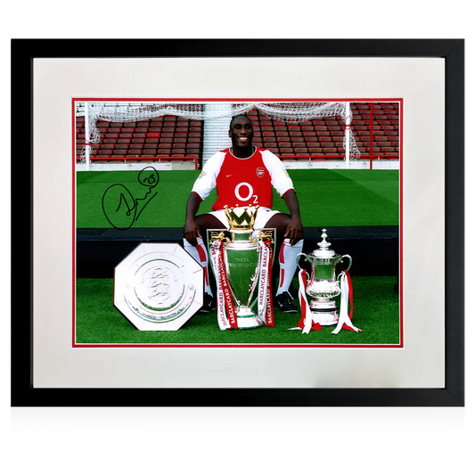 Sol Campbell Signed Arsenal Image Deluxe Mount Frame