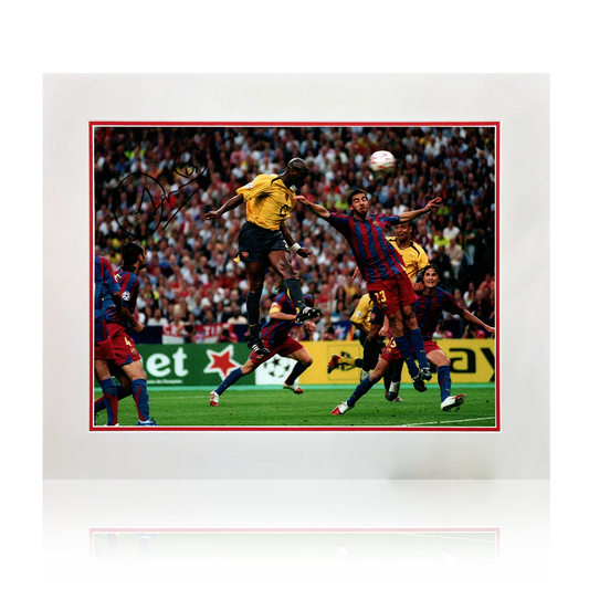 Sol Campbell Signed Arsenal Image Deluxe Mount